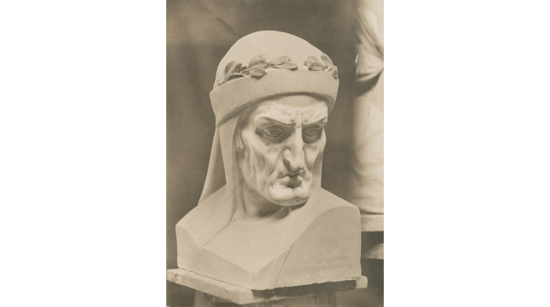 Bust of Dante  Kansas City Public Library