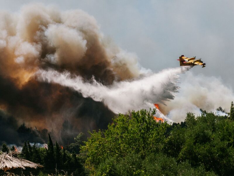 Thousands flee new wave of European wildfires